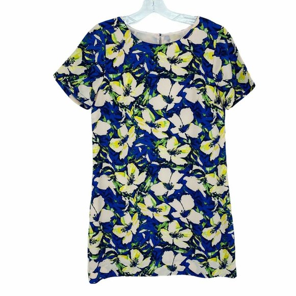 J.CREW Dresses & Skirts - J.Crew Women Size 4 Petite Blue Floral Gallery Dress